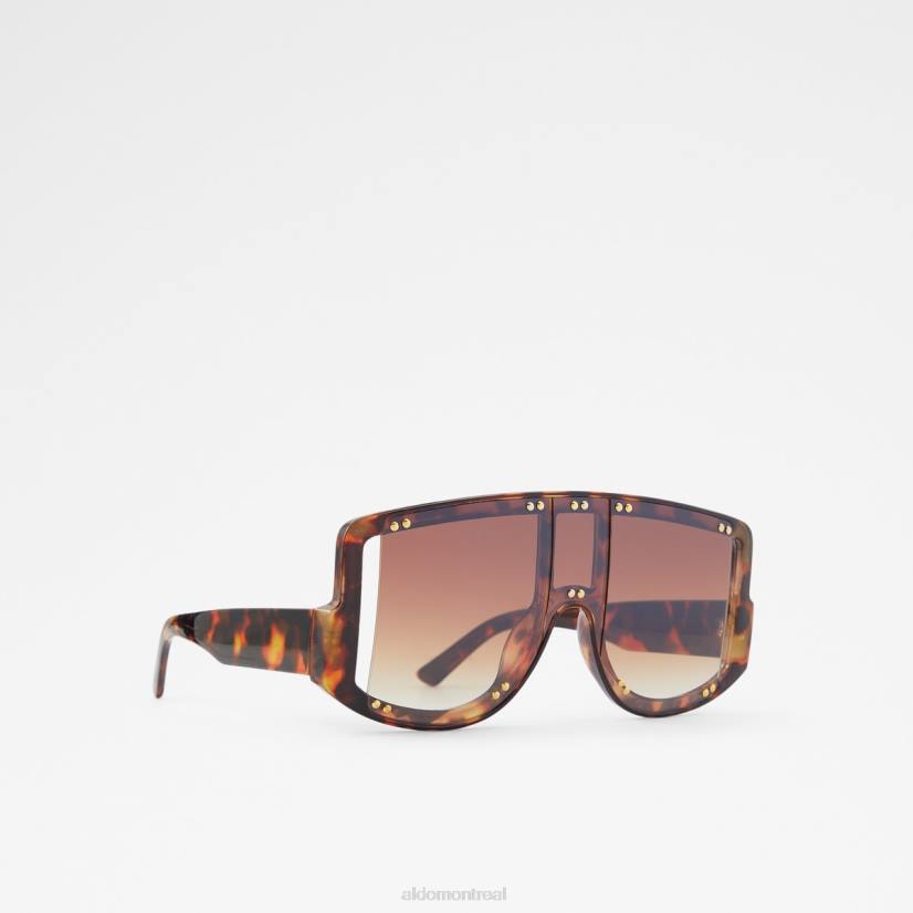 Aldo footwear VD8R10524 Aldo marron javabriclya bouclier lunettes de soleil mode