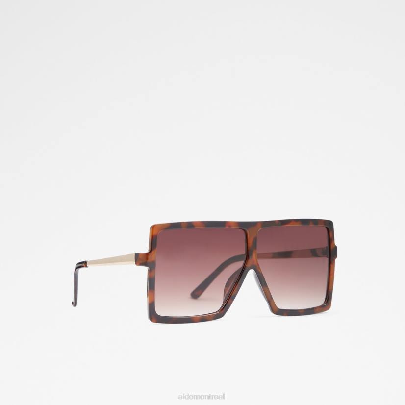 Aldo france VD8R4176 Aldo lunettes de soleil carrées truwin marron à la mode