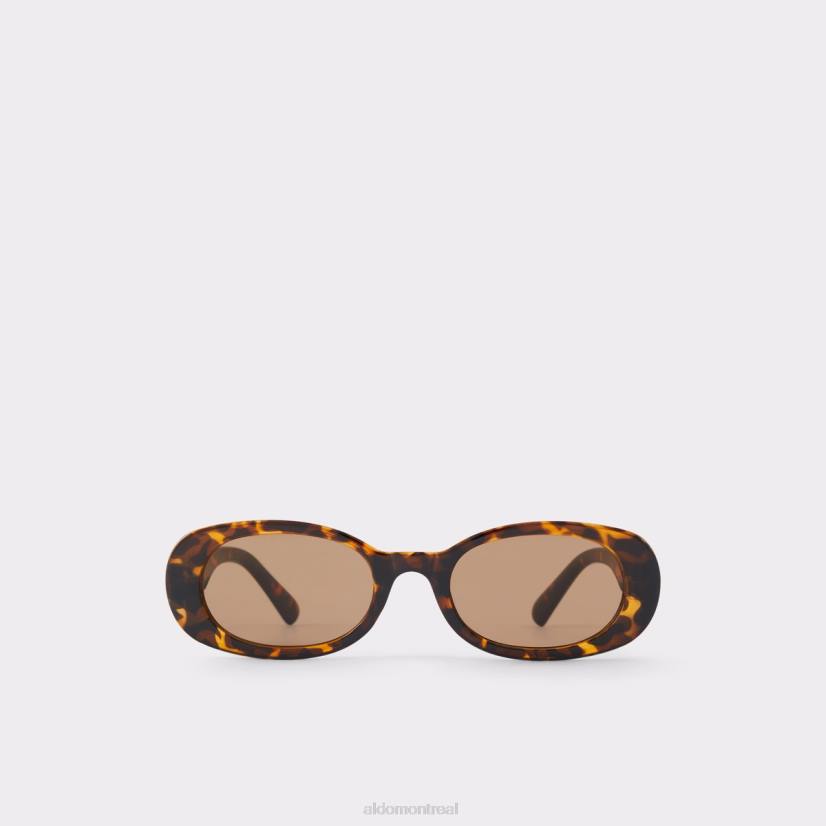 Aldo france VD8R4321 Aldo onoren lunettes de soleil rondes marron mode