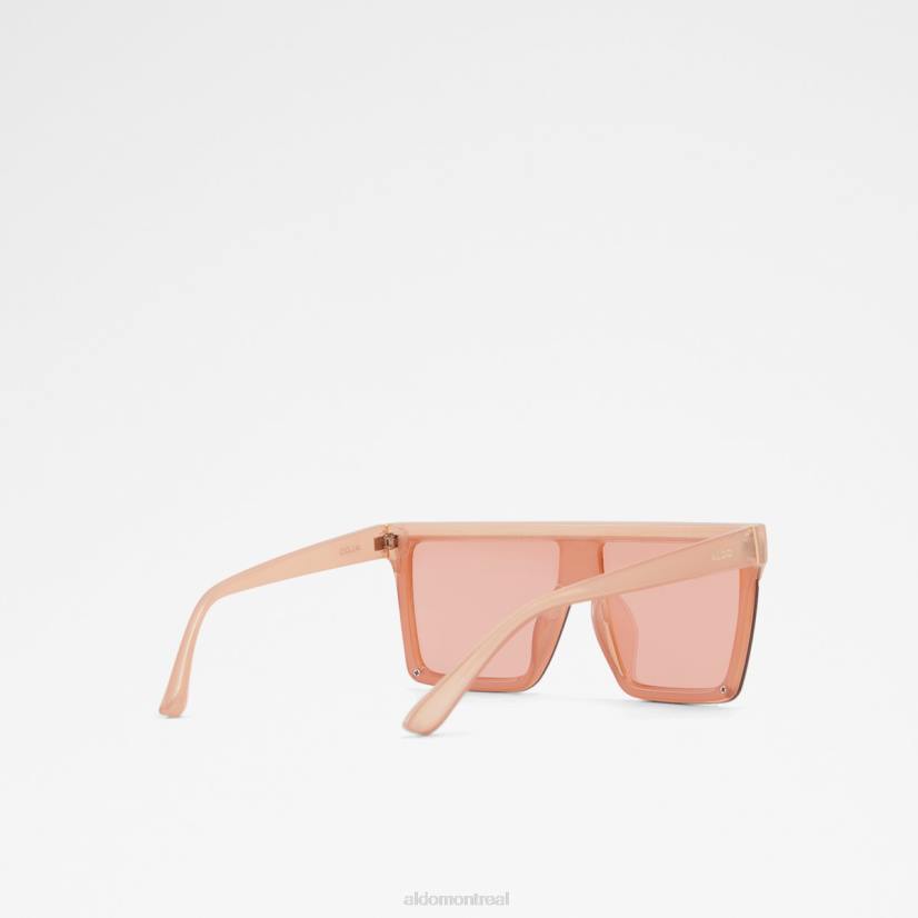 Aldo france sac VD8R10342 Aldo lunettes de soleil à la mode en or rose avec bouclier Brightside