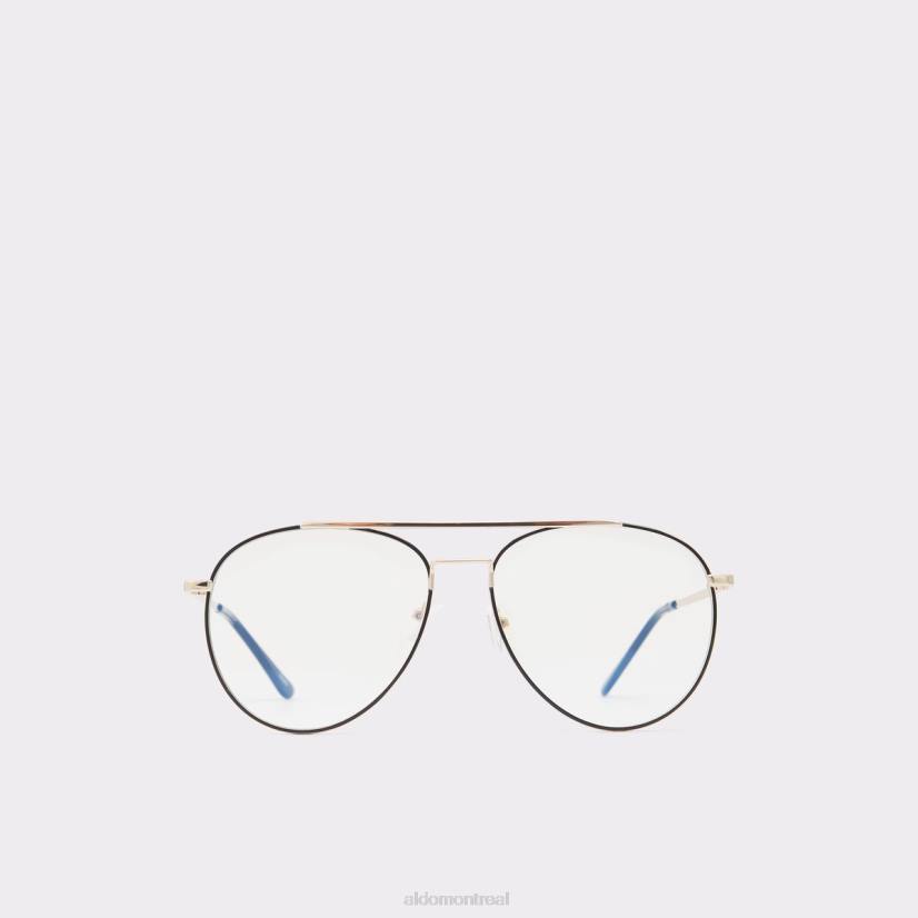 Aldo france sac VD8R4792 Aldo lunettes de soleil aviateur multi epinel noir-or mode