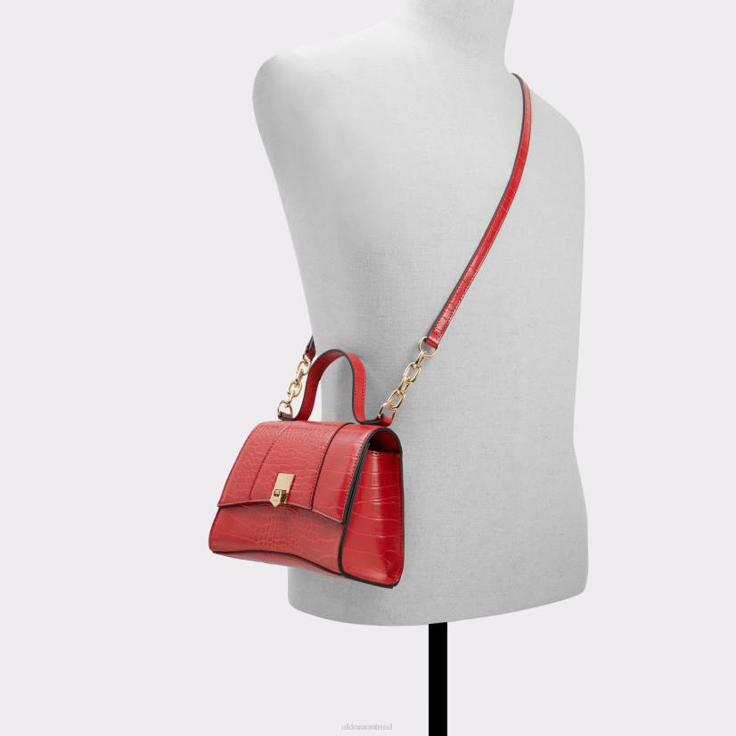Aldo footwear VD8R3754 Aldo Sac à poignée supérieure attunga rouge à la mode, nouvel arrivage