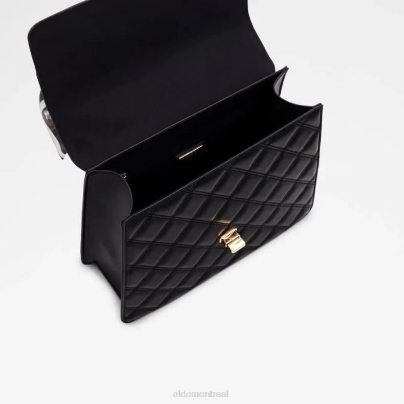 Aldo footwear VD8R5229 Aldo Sac à main noir aéré pour femmes, poignée supérieure à la mode