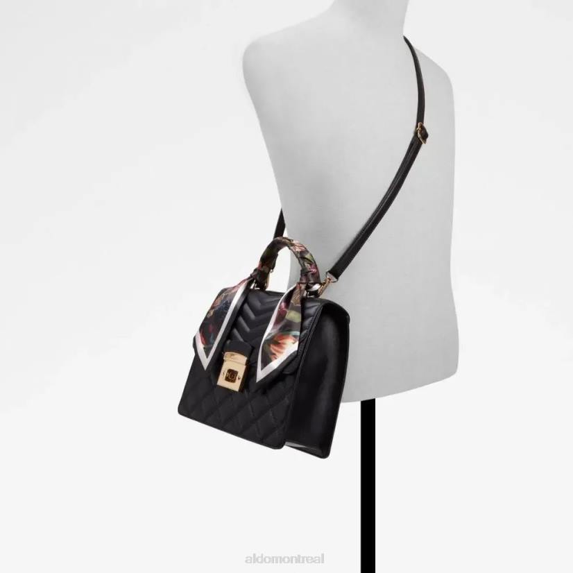 Aldo footwear VD8R5229 Aldo Sac à main noir aéré pour femmes, poignée supérieure à la mode