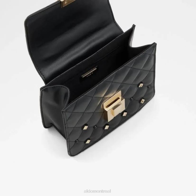 Aldo footwear VD8R5309 Aldo Sac à main tendance en cady noir pour femmes, poignée supérieure
