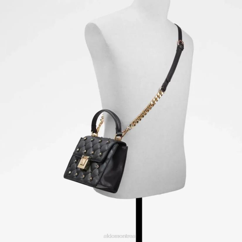 Aldo footwear VD8R5309 Aldo Sac à main tendance en cady noir pour femmes, poignée supérieure