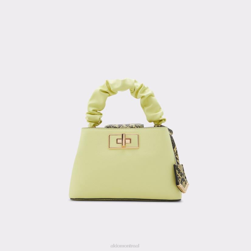 Aldo footwear sale VD8R3830 Aldo sac à poignée supérieure serpent mode jaune clair
