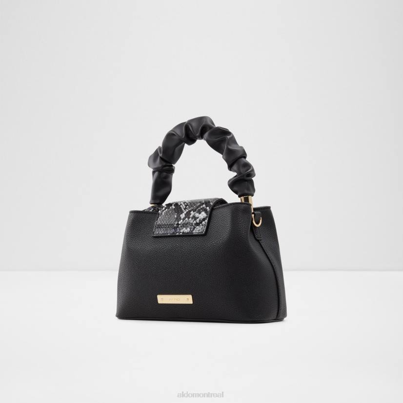 Aldo footwear sale VD8R3835 Aldo sac à poignée supérieure serpent noir mode