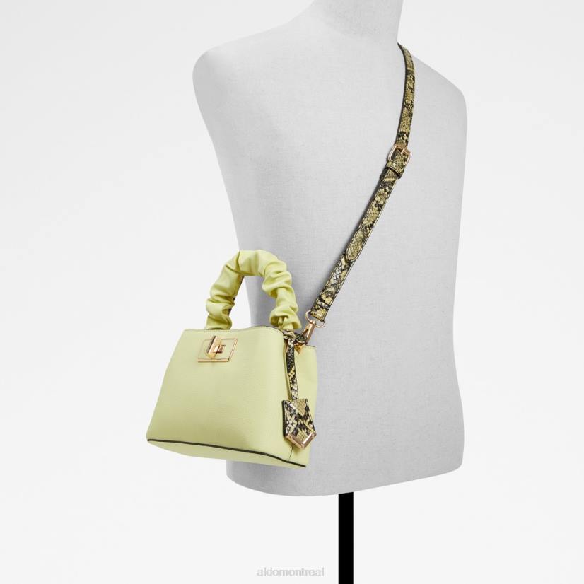 Aldo france chaussures homme VD8R10043 Aldo sac à poignée supérieure serpent mode jaune clair