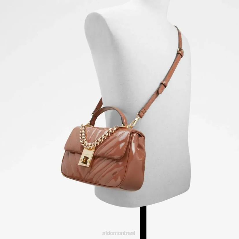 Aldo france sac VD8R5277 Aldo sac à main tendance pour femme Hays marron foncé avec poignée supérieure