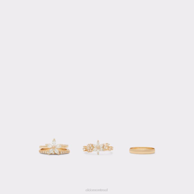 Aldo footwear VD8R4069 Aldo bague adraeryn multi nouveauté dorée et transparente à la mode