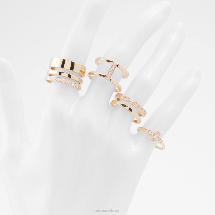 Aldo footwear sale VD8R4230 Aldo bague cralecan multi mode dorée et transparente