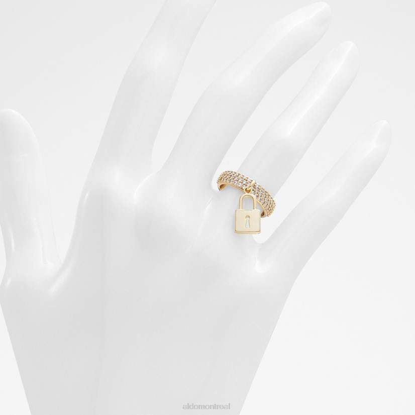 Aldo france VD8R4216 Aldo bague multi berobredar dorée et transparente à la mode