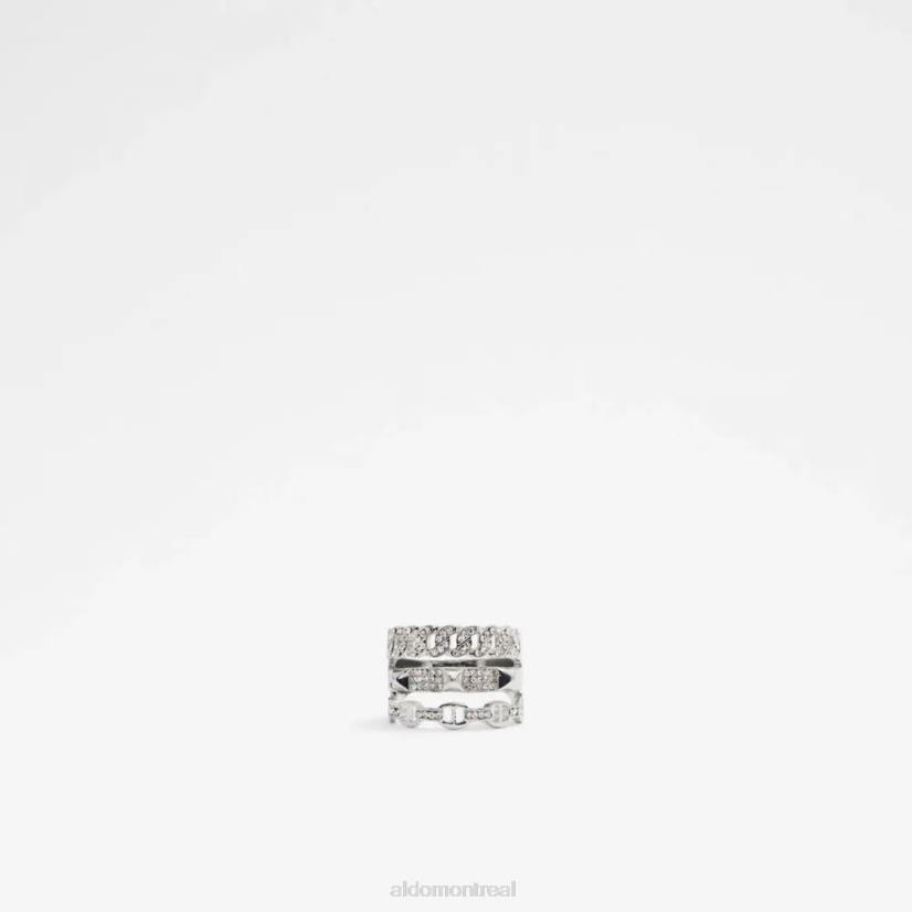 Aldo france VD8R6231 Aldo Bague accessoires pour femmes febriclyaw, argent/transparent, multi-mode
