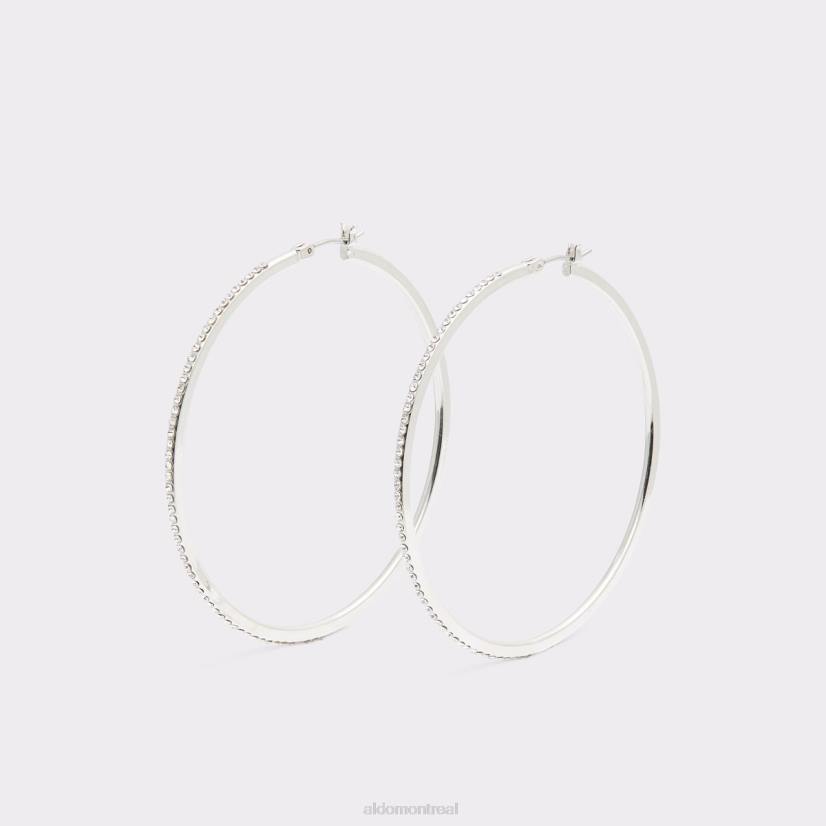 Aldo footwear sale VD8R10270 Aldo boucles d'oreilles créoles eryri de dernière chance multi mode argentées et transparentes