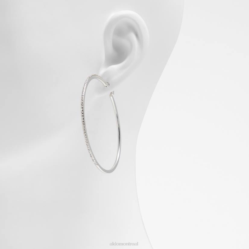 Aldo footwear sale VD8R10270 Aldo boucles d\'oreilles créoles eryri de dernière chance multi mode argentées et transparentes