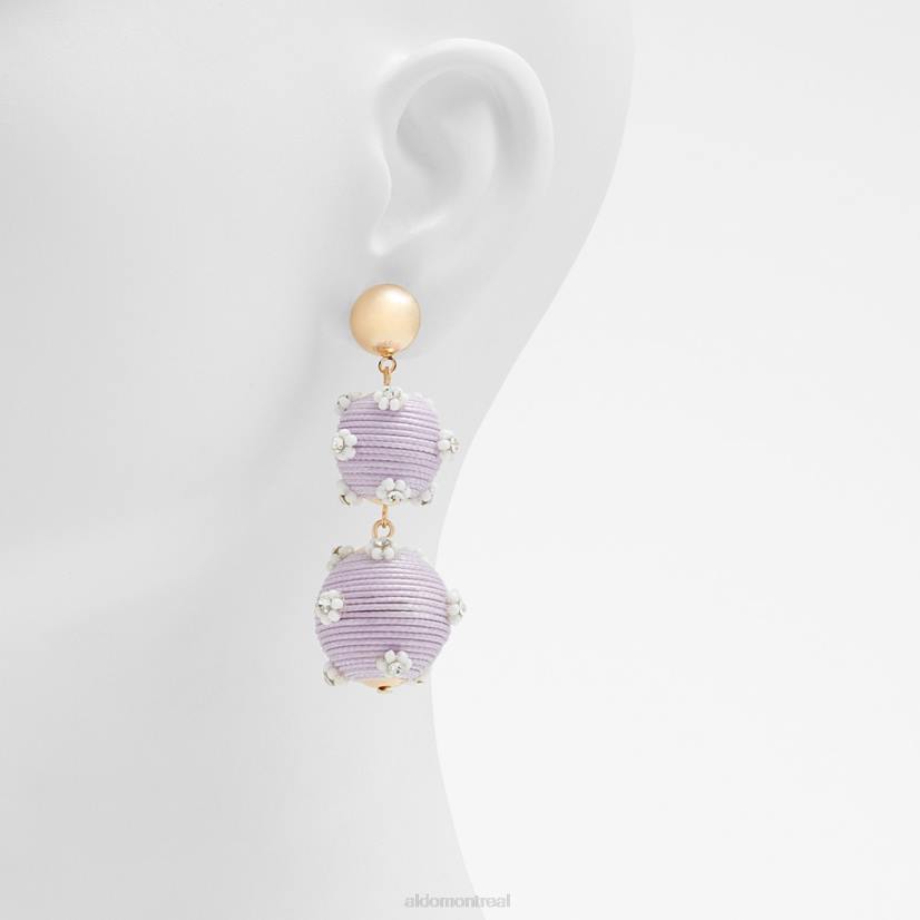 Aldo footwear sale VD8R4180 Aldo boucles d\'oreilles lustre emblème de la dernière chance mode violet clair