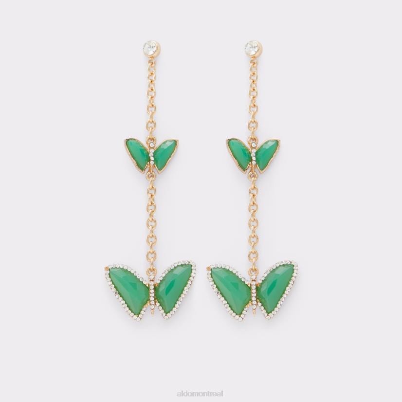 Aldo france VD8R10381 Aldo boucles d'oreilles pendantes alerelia mode vert moyen dernière chance