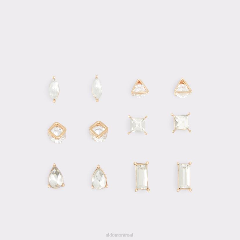 Aldo france chaussures homme VD8R10478 Aldo boucles d'oreilles chudda de la dernière chance multi-mode dorées et transparentes