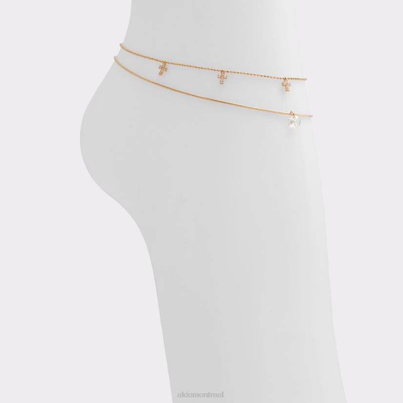 Aldo footwear sale VD8R10575 Aldo bracelet de cheville multi balisa doré et transparent