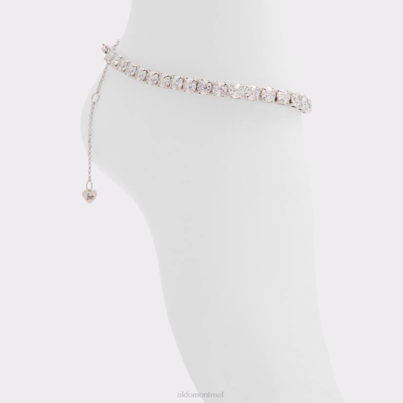 Aldo france sac VD8R10582 Aldo bracelet de cheville multi varqa argenté et transparent à la mode