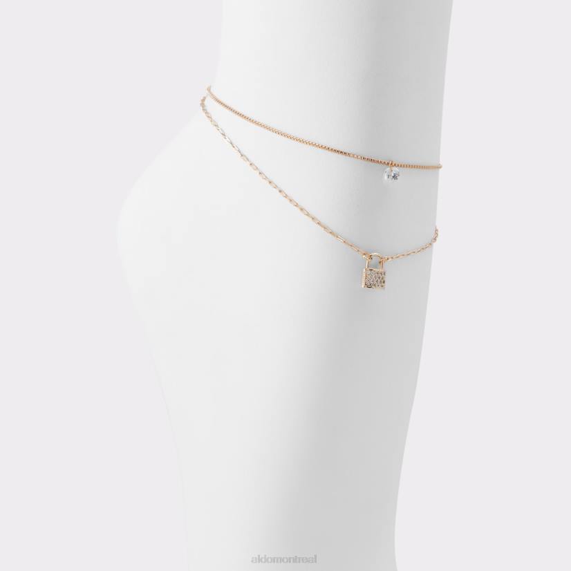 Aldo france sac VD8R10617 Aldo Jaydon bracelet de cheville mode doré-clair multi