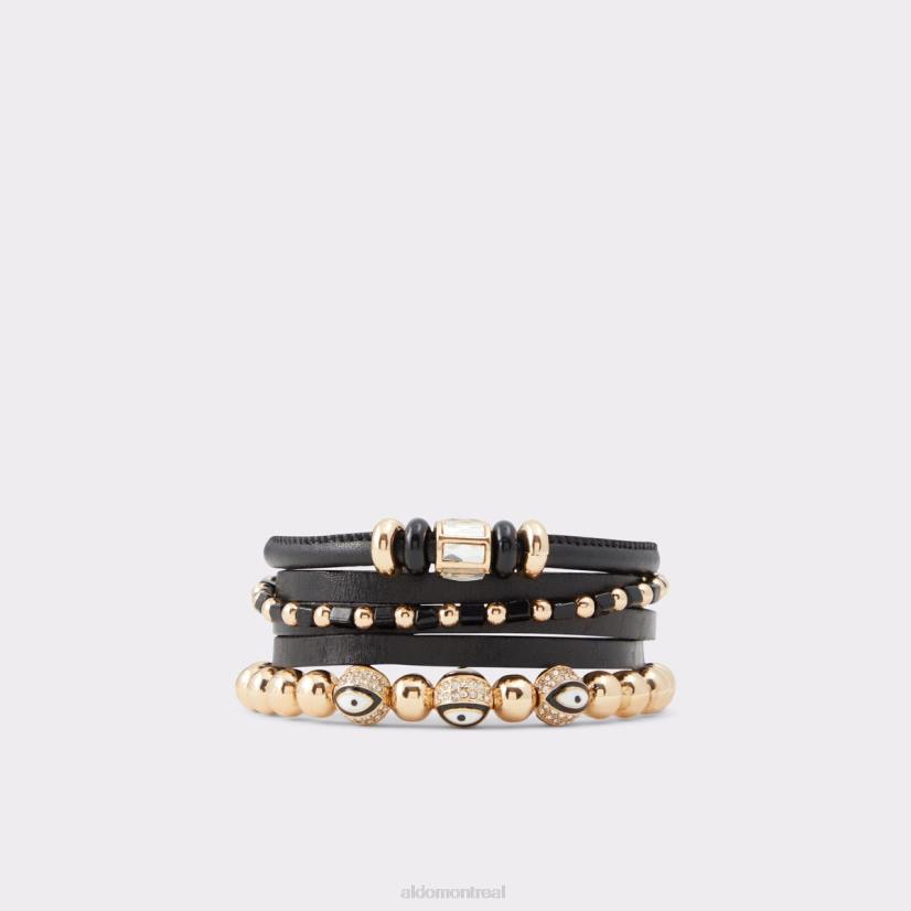 Aldo france sac VD8R11307 Aldo bracelet multi-gwoeld noir-or fashion
