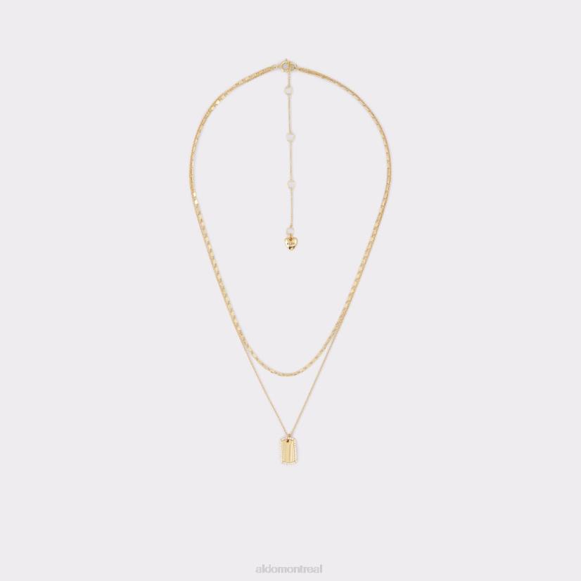 Aldo footwear VD8R4154 Aldo collier multi eroetram à la mode doré et transparent