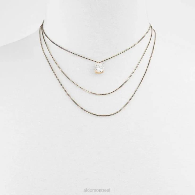 Aldo france VD8R6281 Aldo fashion fromimma accessoires pour femmes collier noir/or multi