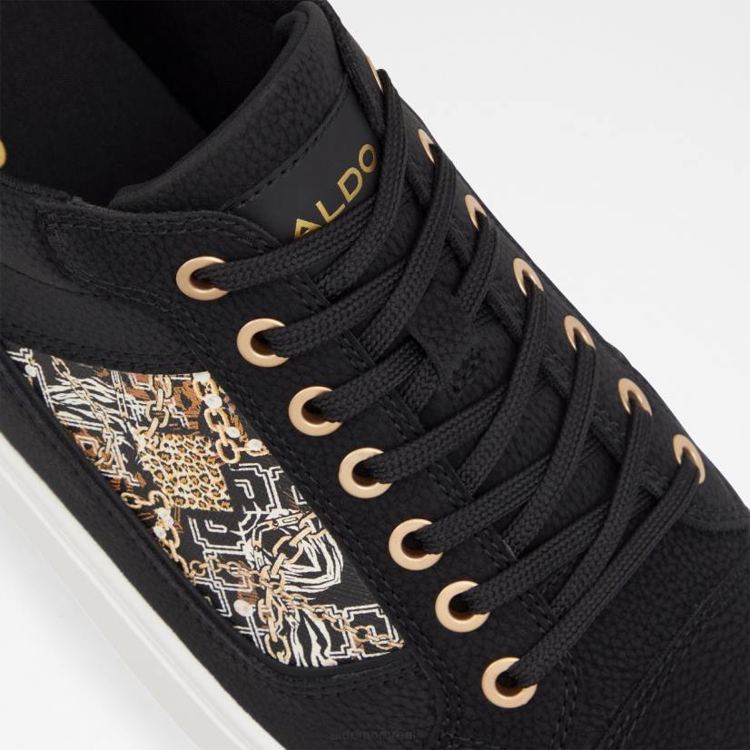 Aldo footwear VD8R10944 Aldo sneaker montante popstep à imprimé synthétique noir, semelle coupe