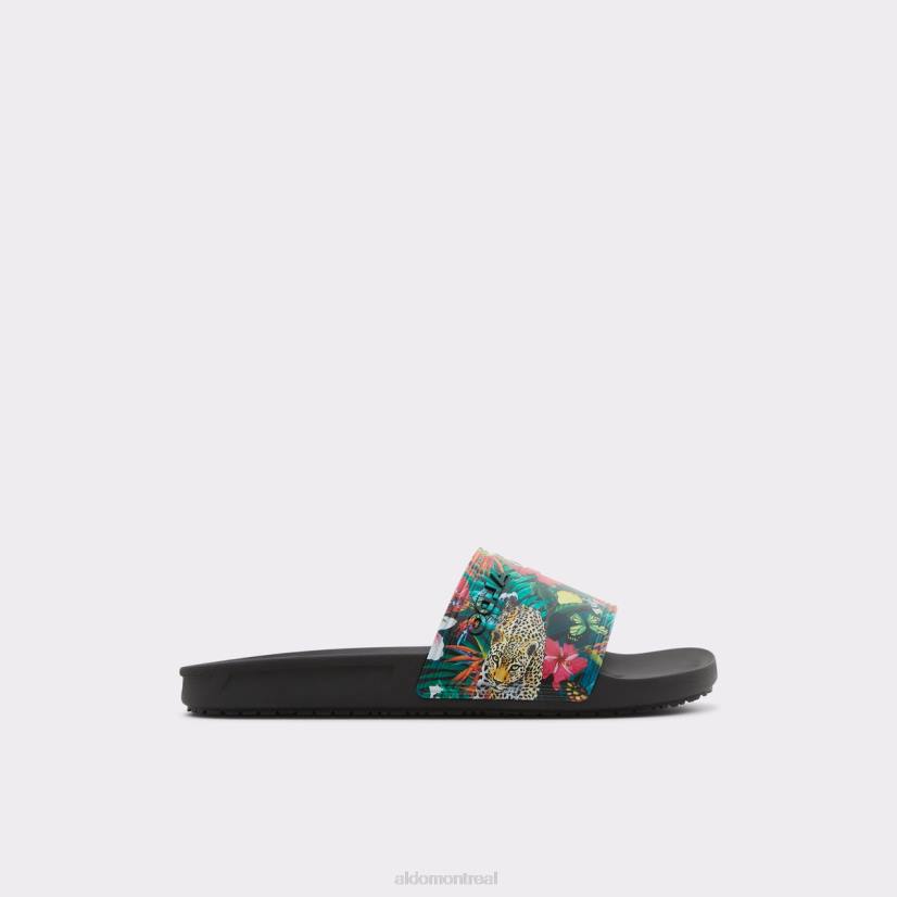 Aldo footwear sale VD8R11125 Aldo dinmore slide sandale mode noir multi