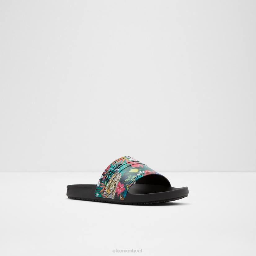 Aldo footwear sale VD8R11125 Aldo dinmore slide sandale mode noir multi