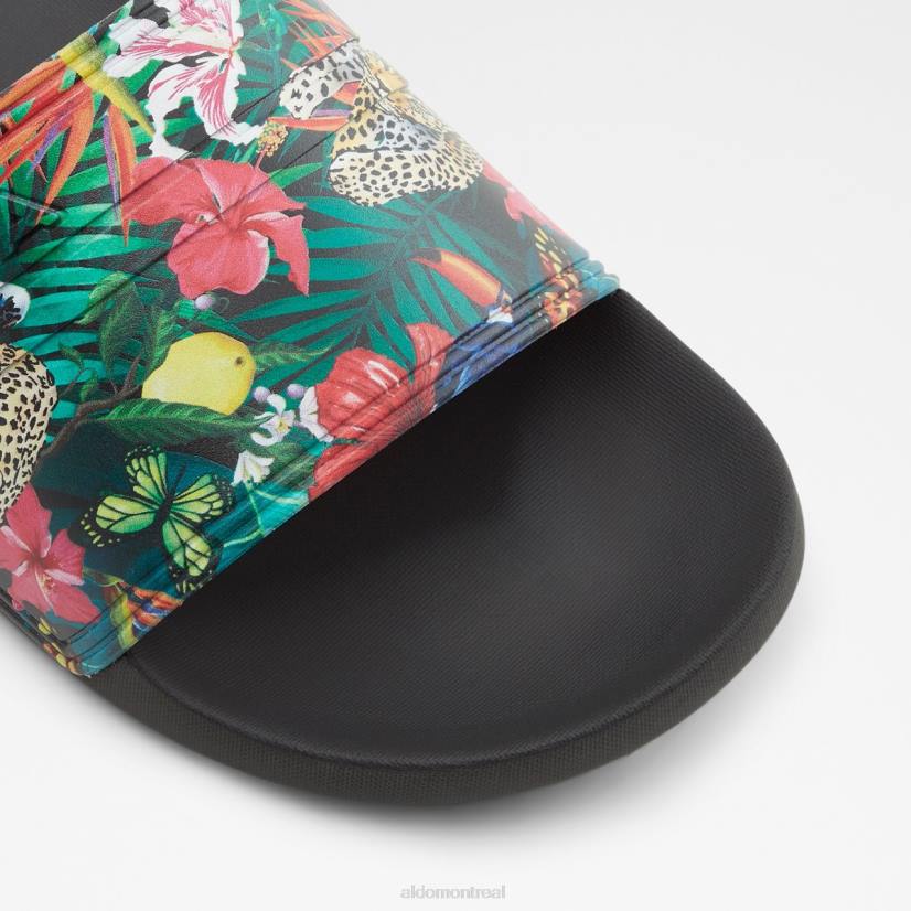 Aldo footwear sale VD8R11125 Aldo dinmore slide sandale mode noir multi