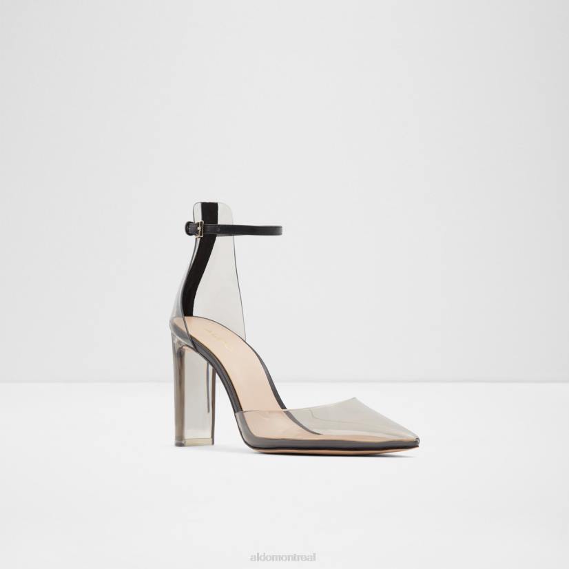 Aldo footwear sale VD8R3440 Aldo chaussure à talons et à lanières Deedee noire à la mode