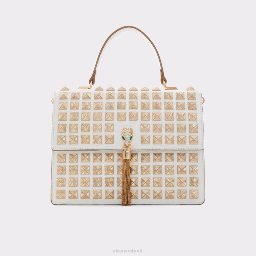 Aldo france VD8R10026 Aldo sac à poignée supérieure grand-serpent épuisé mode blanc