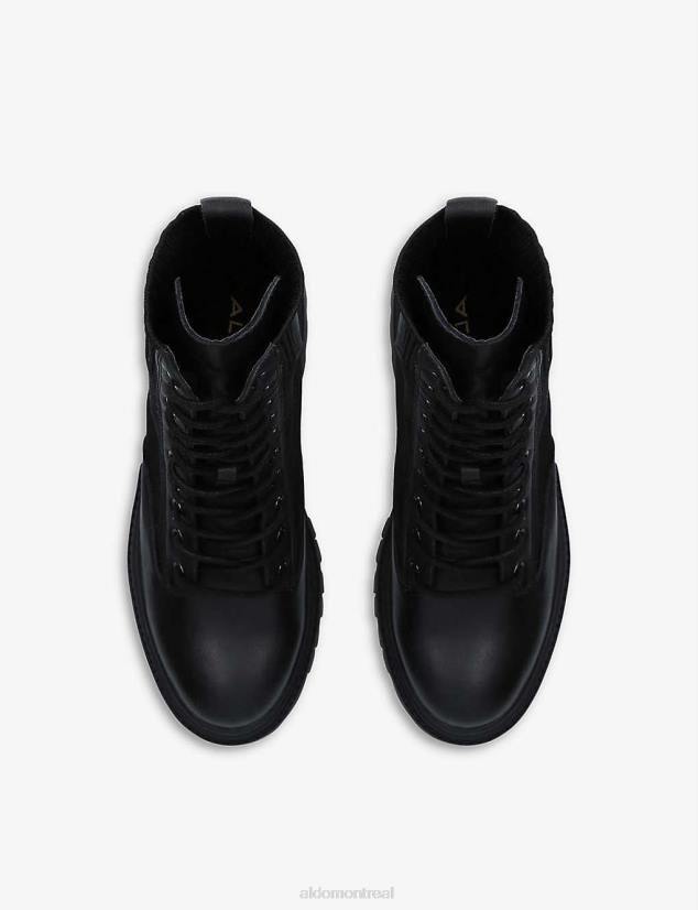 Aldo footwear VD8R11814 Aldo bottines en cuir à empiècements tricotés reflow mode noir