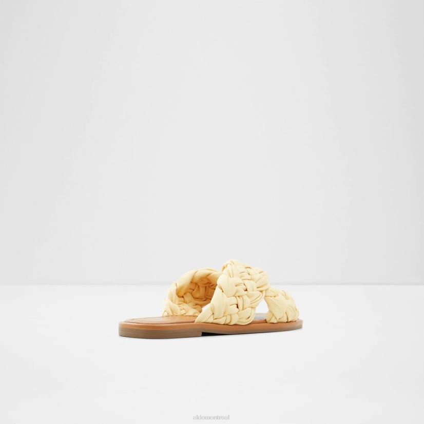 Aldo footwear sale VD8R2590 Aldo mode wovina sandales plates jaune