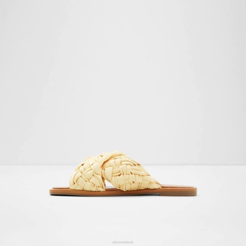 Aldo footwear sale VD8R2590 Aldo mode wovina sandales plates jaune