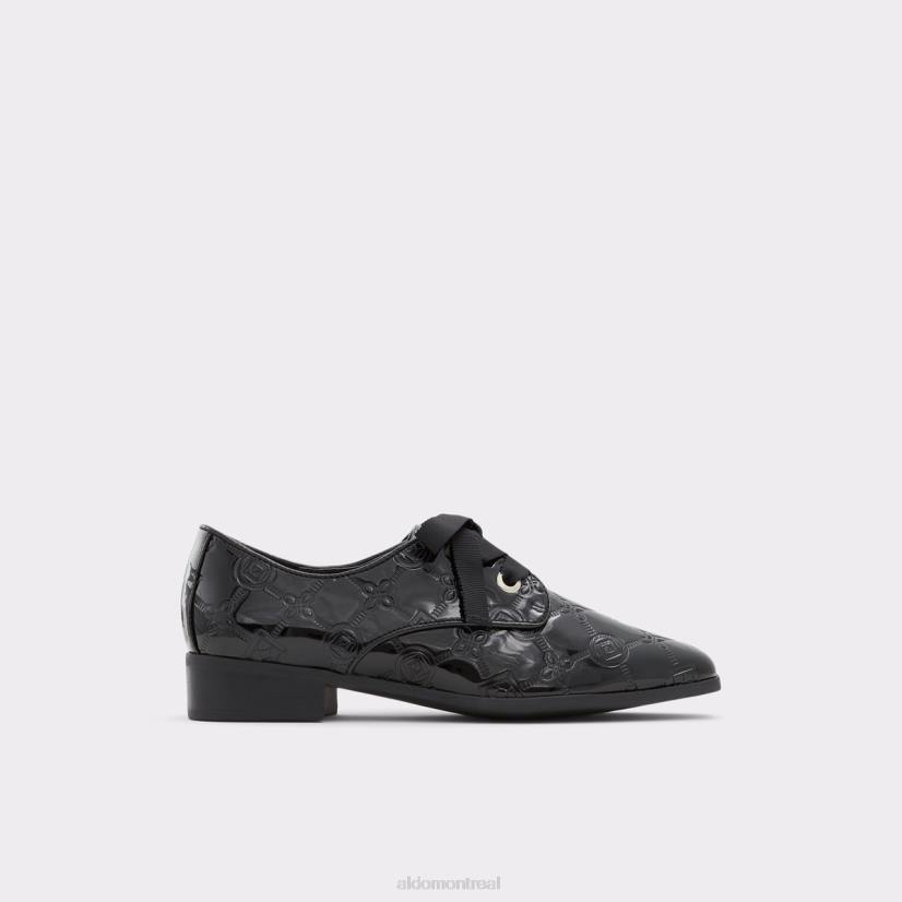 Aldo footwear sale VD8R3685 Aldo chaussure richelieu agwenna vernie synthétique noire mode