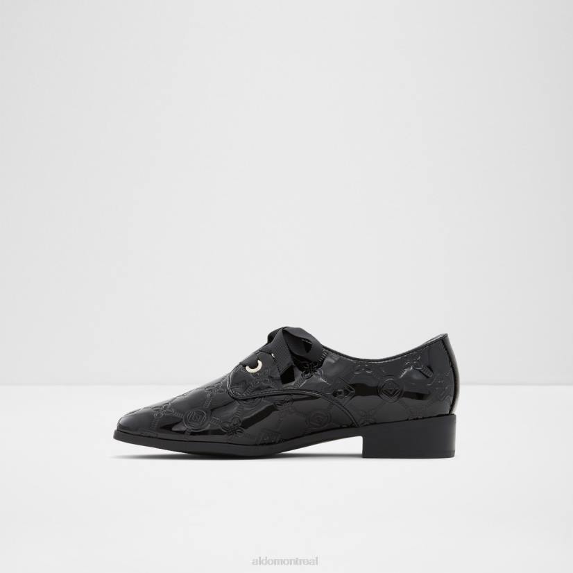 Aldo footwear sale VD8R3685 Aldo chaussure richelieu agwenna vernie synthétique noire mode