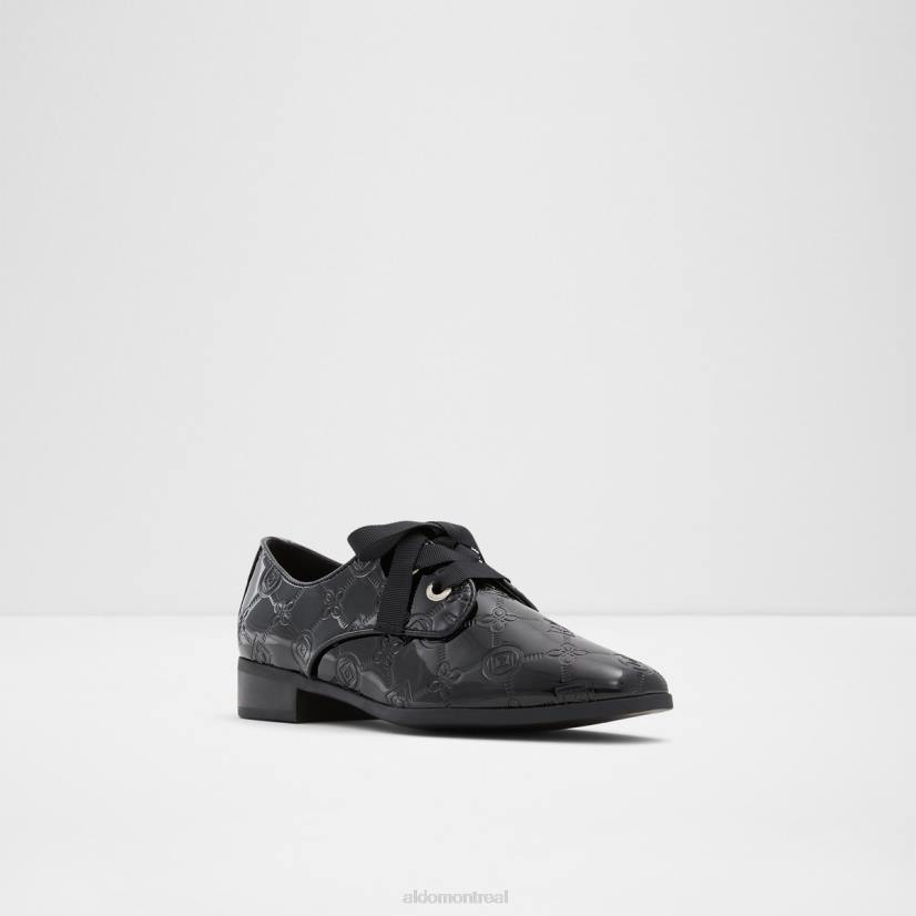 Aldo footwear sale VD8R3685 Aldo chaussure richelieu agwenna vernie synthétique noire mode