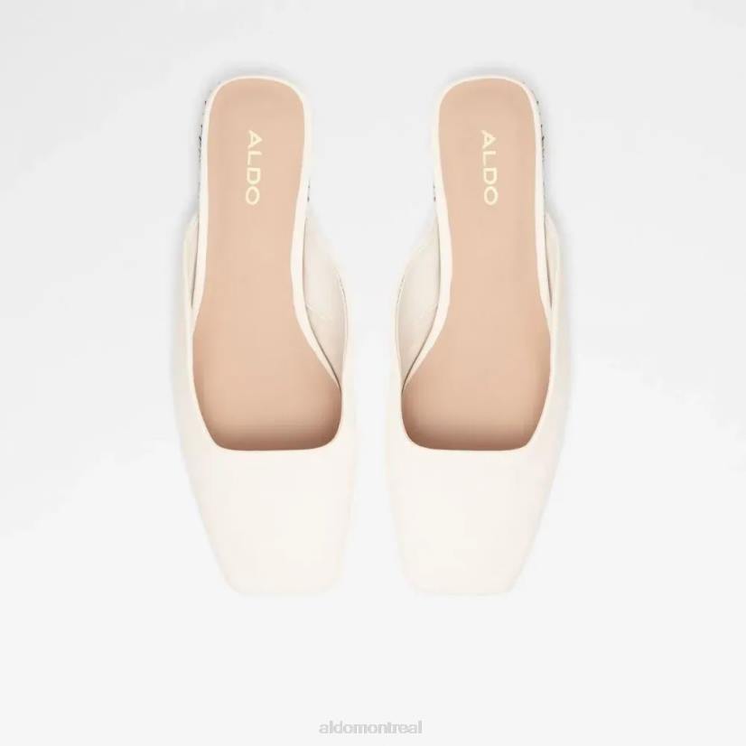 Aldo footwear sale VD8R6010 Aldo mule à bout carré pour femme pridiaflex blanche à la mode