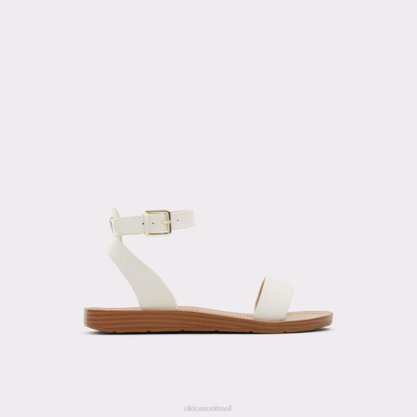 Aldo footwear sale VD8R9745 Aldo sandale plate kedaredia blanche à la mode