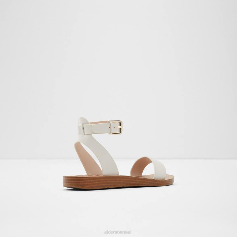 Aldo footwear sale VD8R9745 Aldo sandale plate kedaredia blanche à la mode