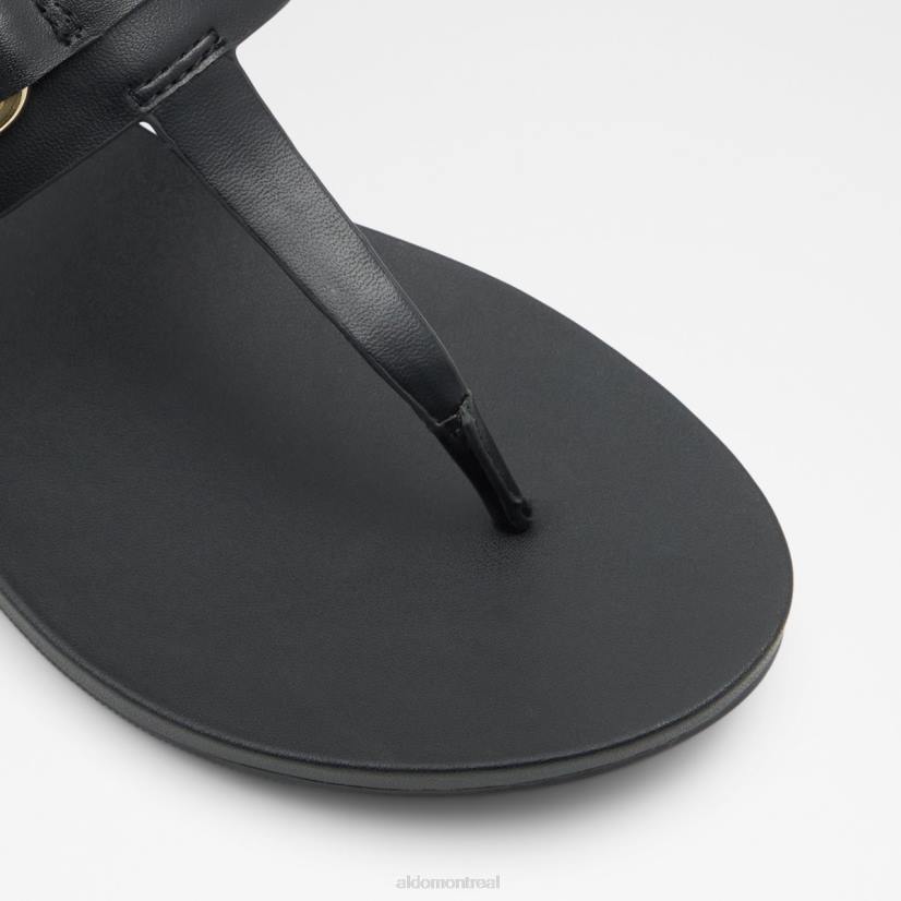 Aldo footwear sale VD8R9790 Aldo sandale noire à bride en T gannamaryn