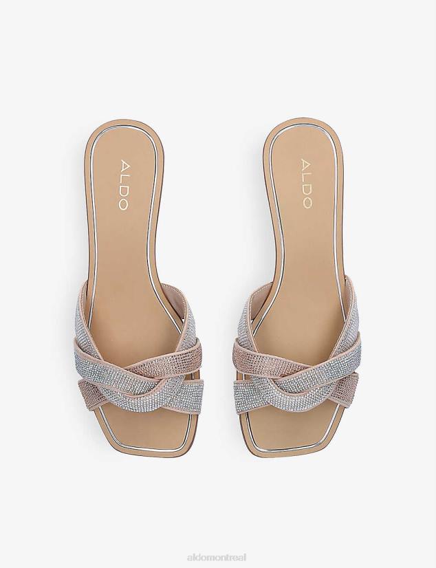 Aldo france chaussures homme VD8R11838 Aldo bone fashion sandales à glissière tressées à ornements strass Coredith