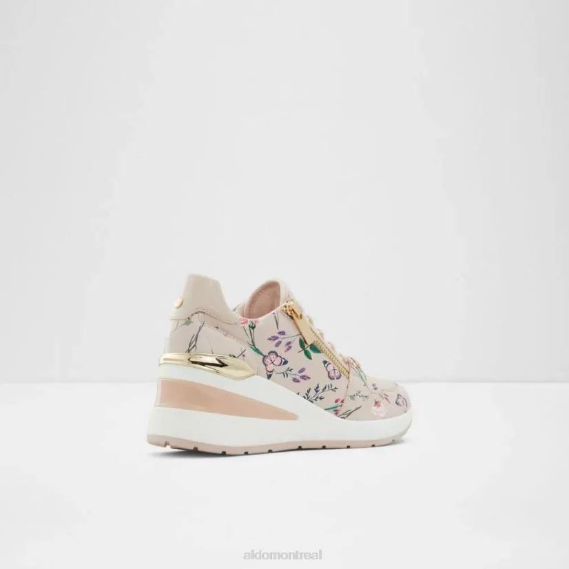 Aldo footwear VD8R5704 Aldo adwiwiah sneaker compensée à lacets pour femme rose clair mode