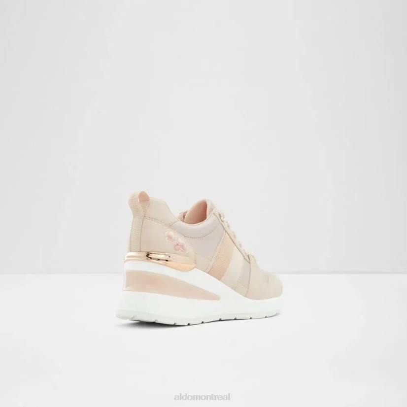 Aldo footwear sale VD8R5685 Aldo sneaker compensée à lacets femme Lucky rose clair mode