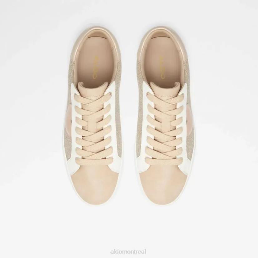 Aldo footwear sale VD8R5705 Aldo sneaker à lacets pour femme Gold Fashion Chaus