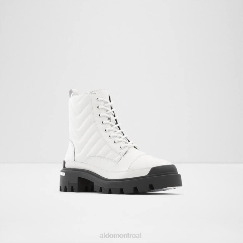 Aldo footwear VD8R549 Aldo mode courtepointe lisse en cuir blanc